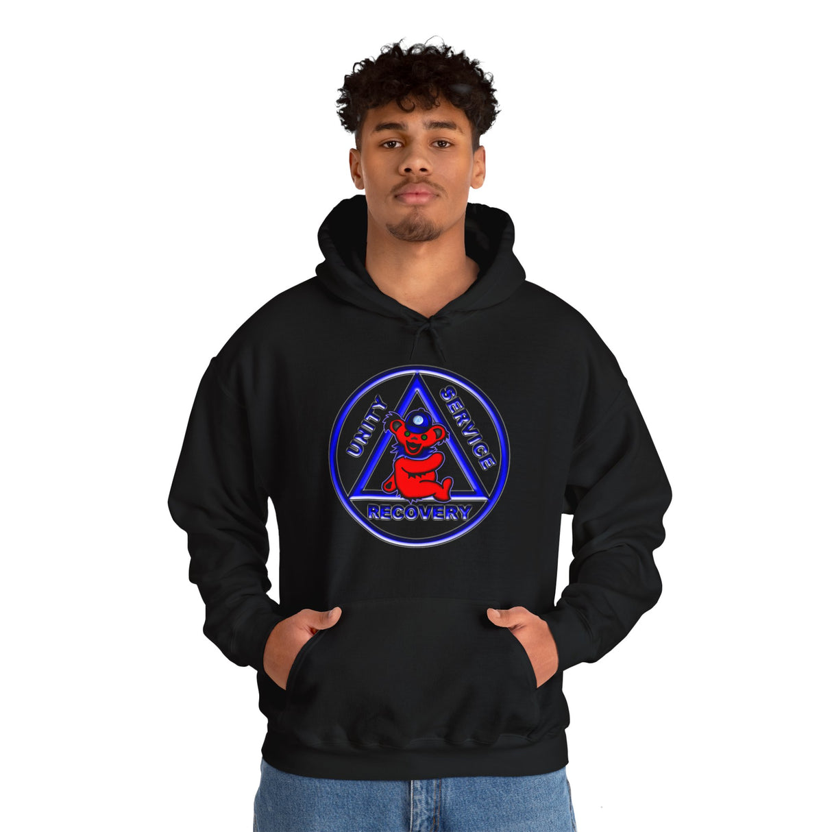 AA- Teddy On AA Symbol dtg Hoodie