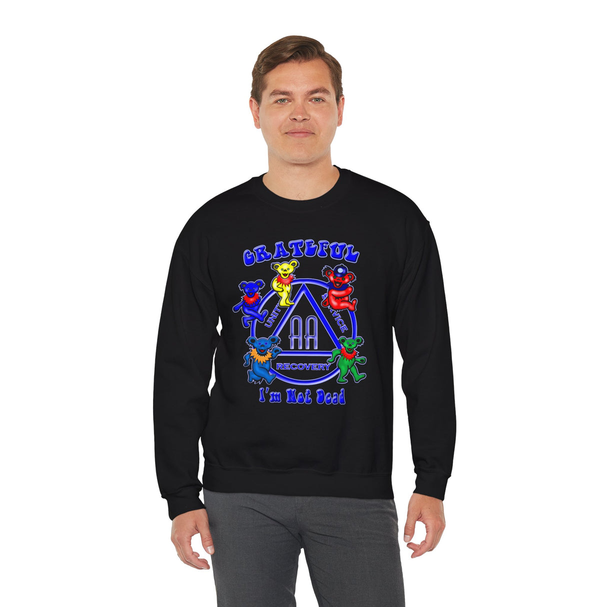 AA Not Dead  dtg Crewneck Sweatshirt