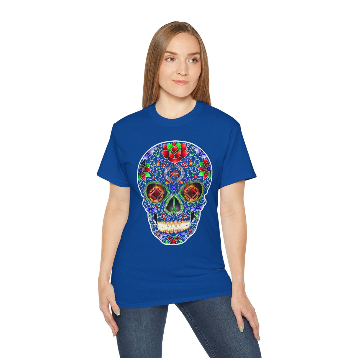 NA Sugar Skull Inverted dtg Tee