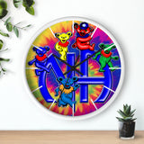 I'm Not Dead Tie Dye Logo Wall Clock