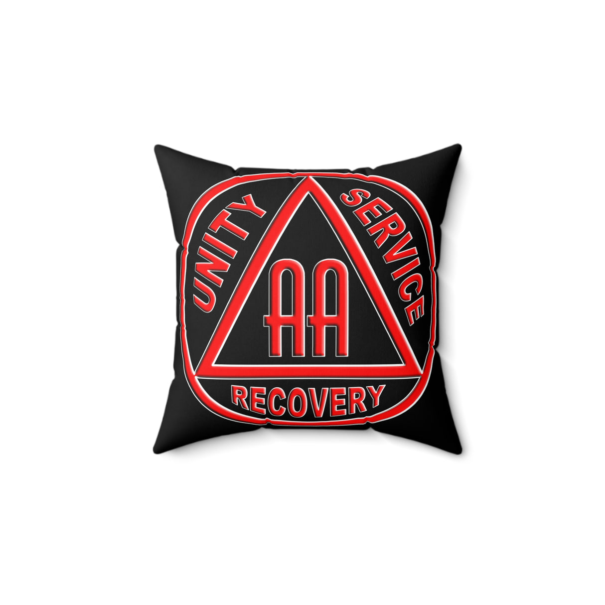 AA Symbol Black & Red  Pillow