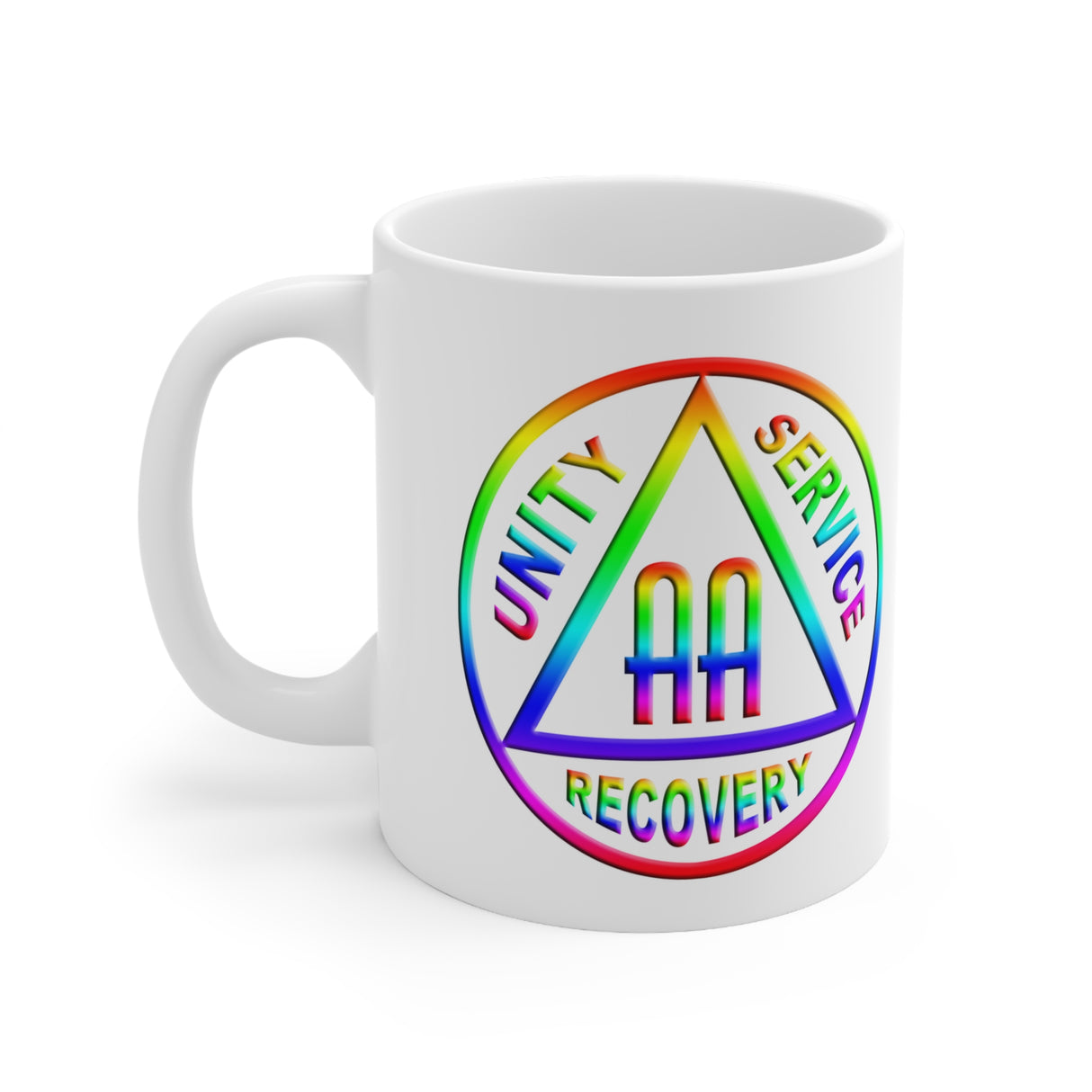 Rainbow AA Symbol  AA 11oz Ceramic Mug