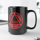 Black & Red AA Logo Customized 15oz AA Ceramic Mug