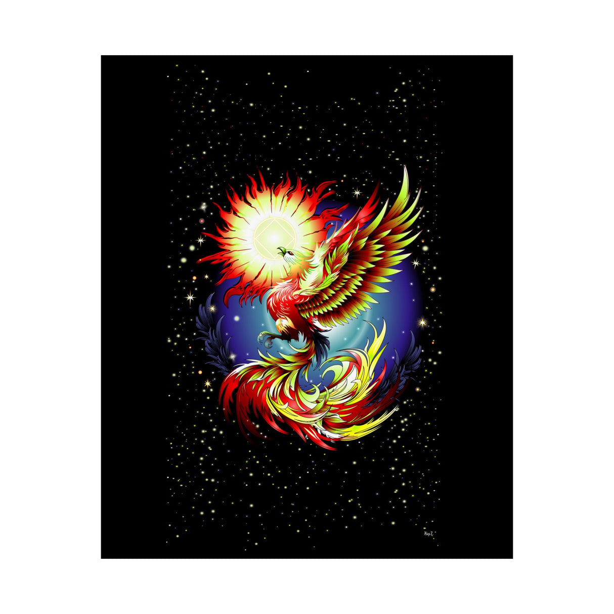 Pheonix Rising Vertical Posters