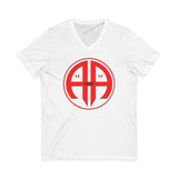 Red AA Logo AA V-Neck Tee