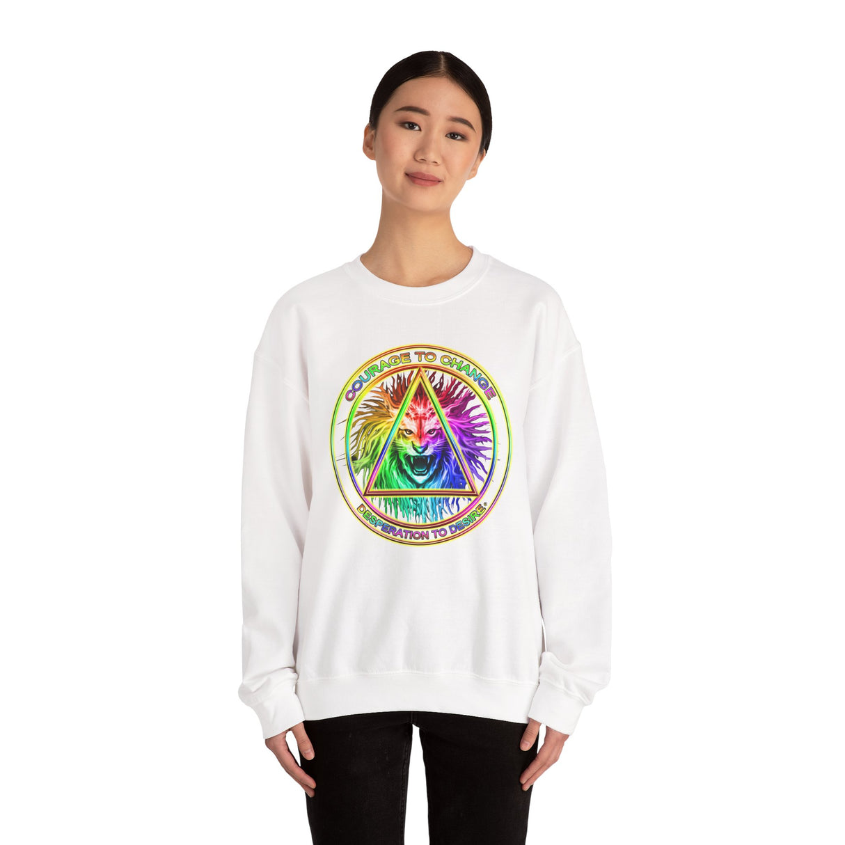 AA Courage To Change dtg Crewneck Sweatshirt