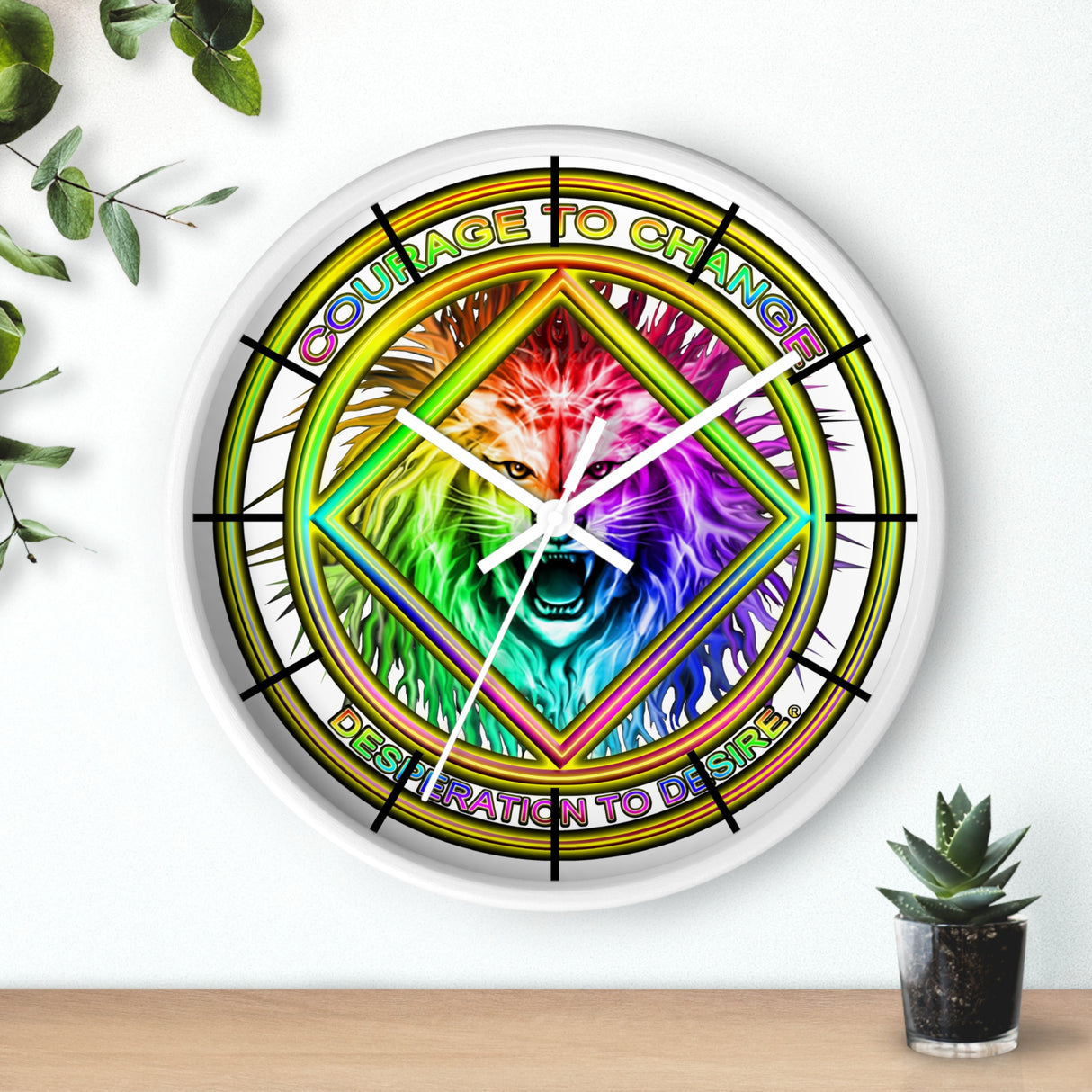 Courage To Change Wall Clock