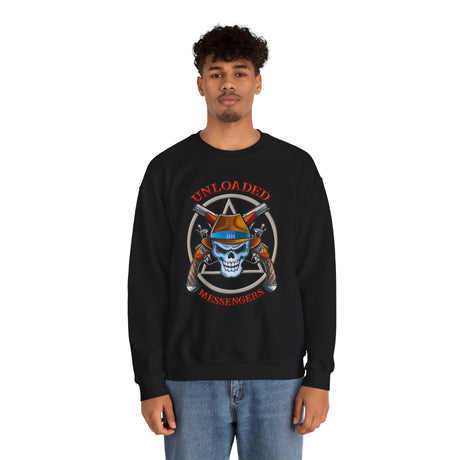 AA Unloaded Messenger dtg Crewneck Sweatshirt