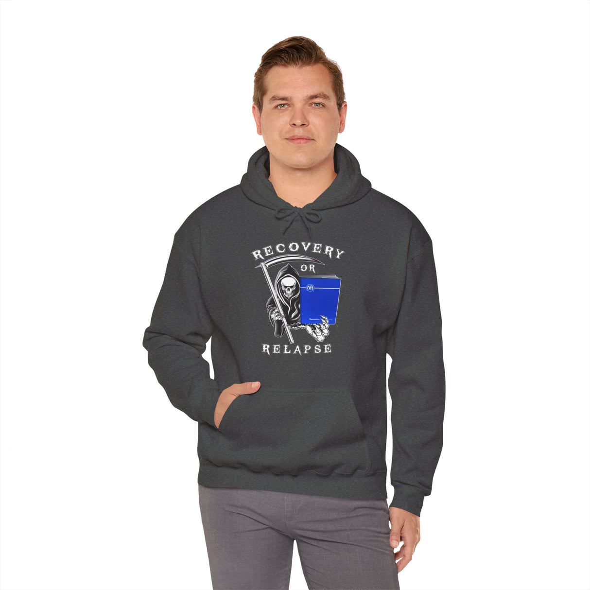 Recovery Or Relapse Reaper dtg Hoodie