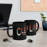 Clean Life - Surrender 11oz Black Mug