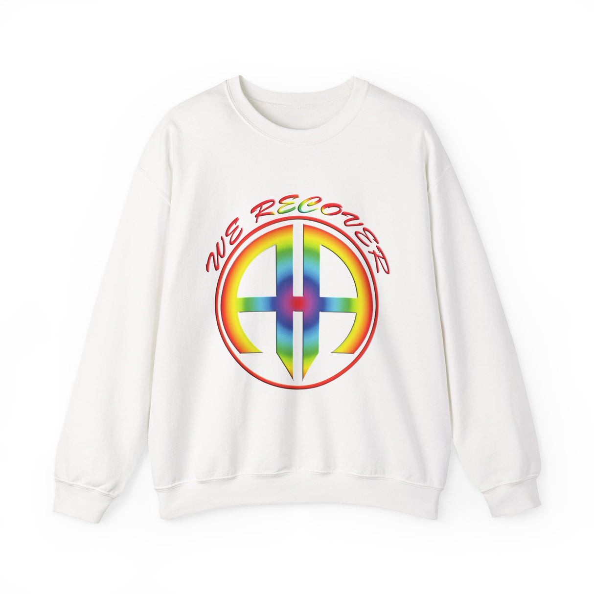 We Recover Rainbow dtg Crewneck Sweatshirt