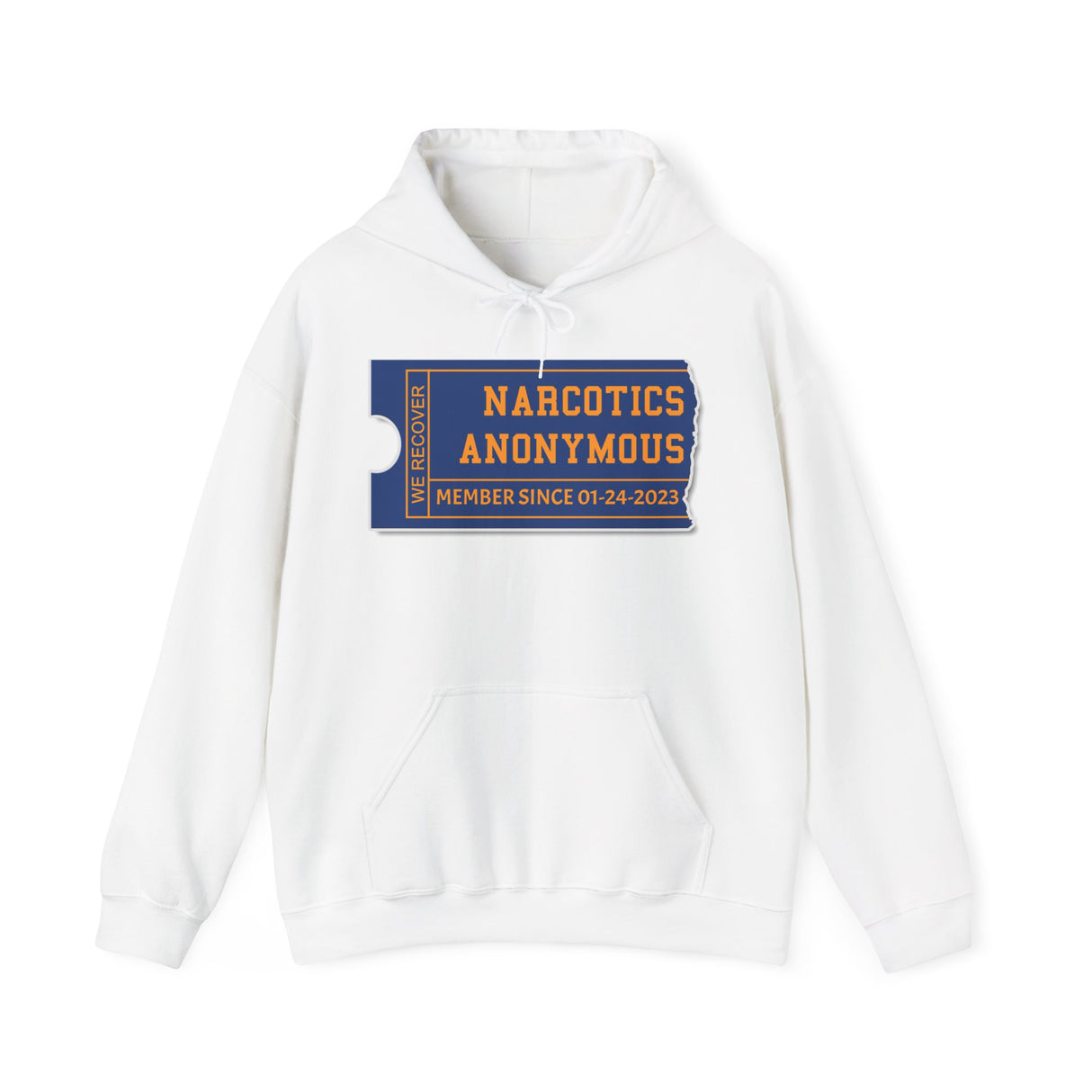 Custom NA Membership Ticket dtg Hoodie