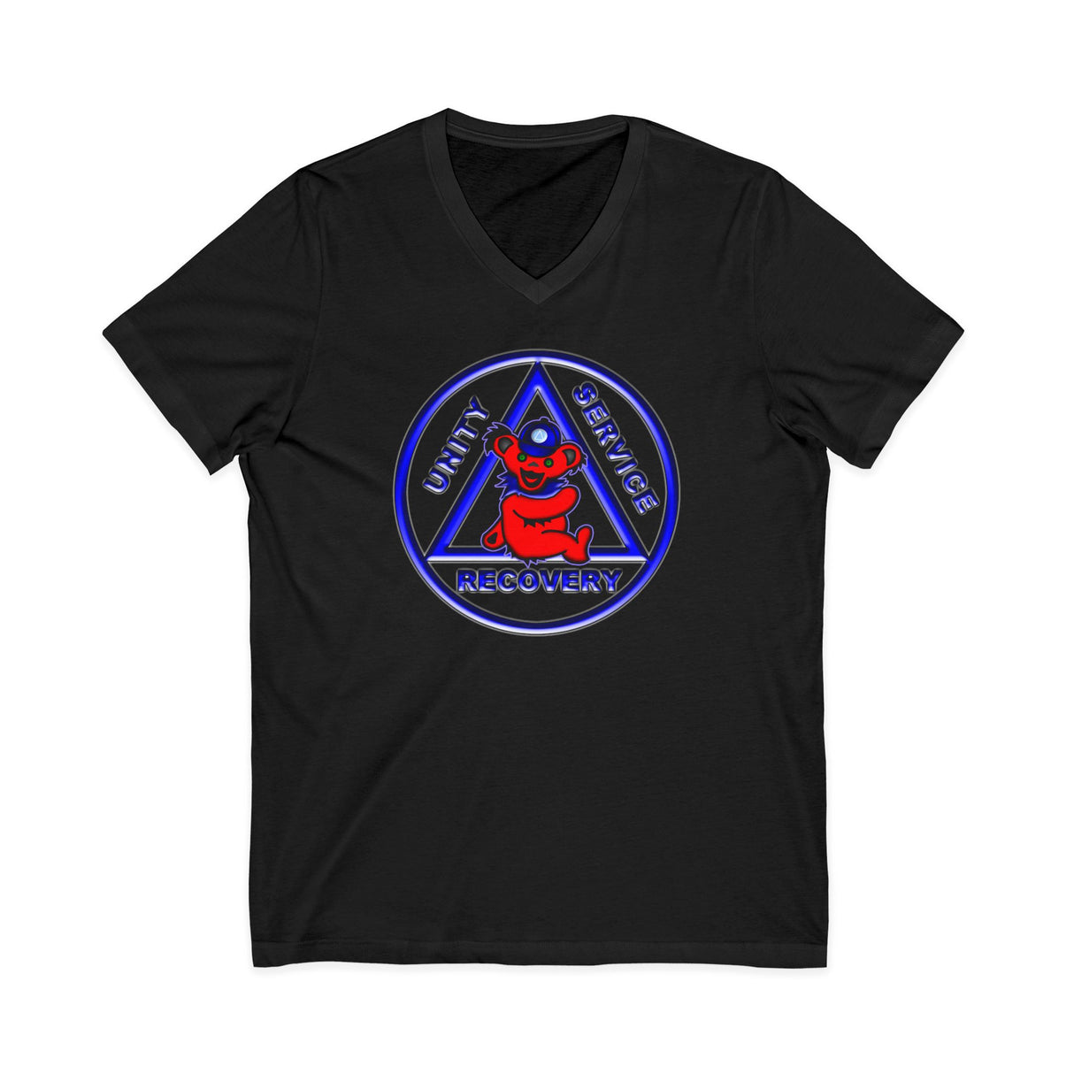Teddy On AA Symbol AA V-Neck Tee