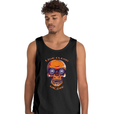 Live Clean Or Die SkullNA dtg Tank Top