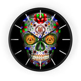 AA Sugar Skull Wall Clock