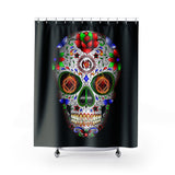 NA Sugar Skull Shower Curtains