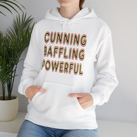 Cunning Baffling Powerful dtg Hoodie