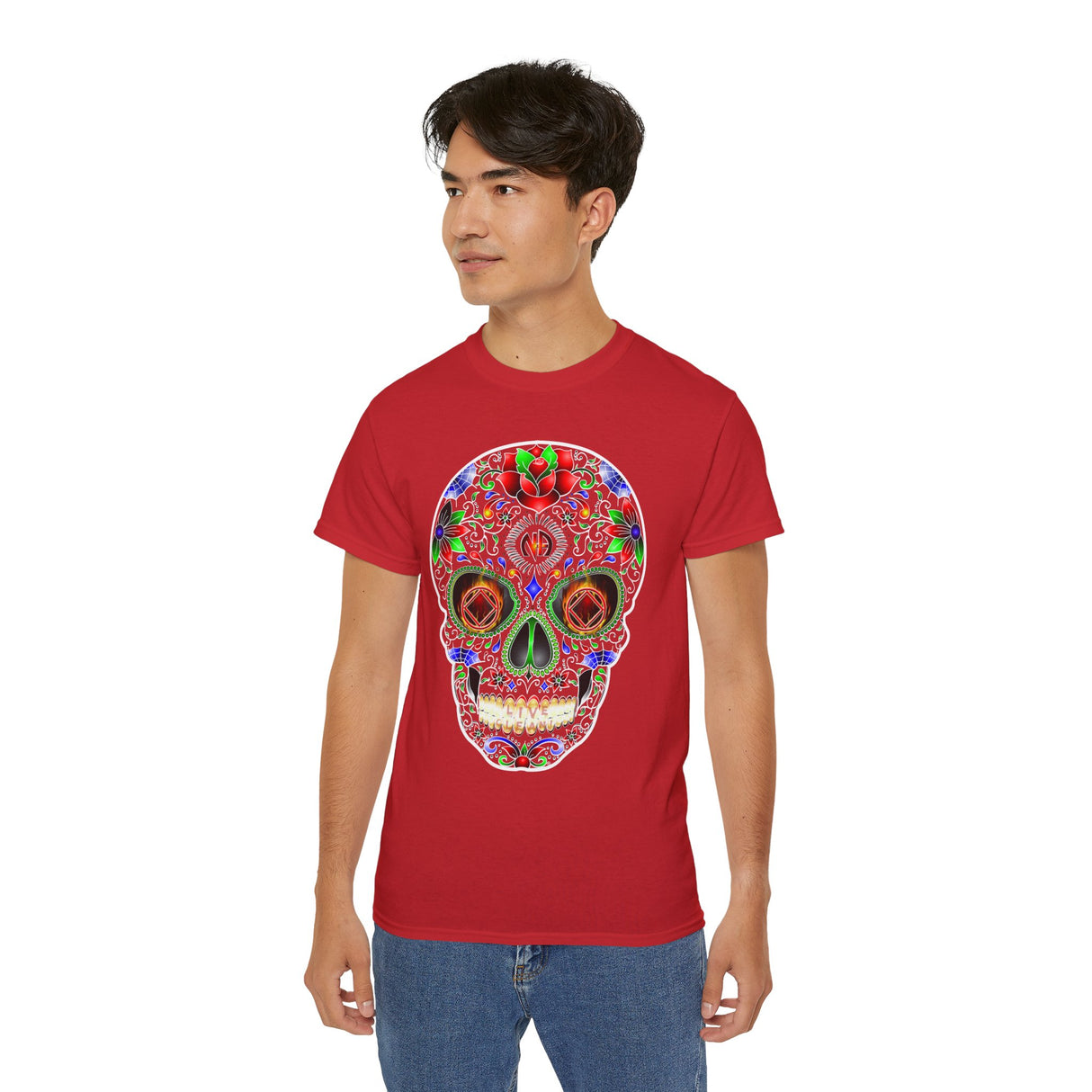 NA Sugar Skull Inverted dtg Tee