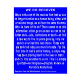 We Do Recover  Vertical Posters