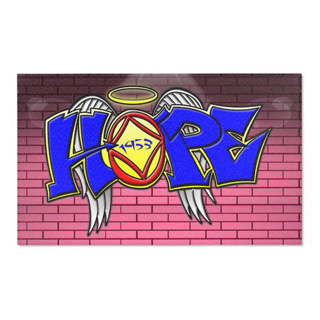 Hope Wings Graffiti Area Rugs