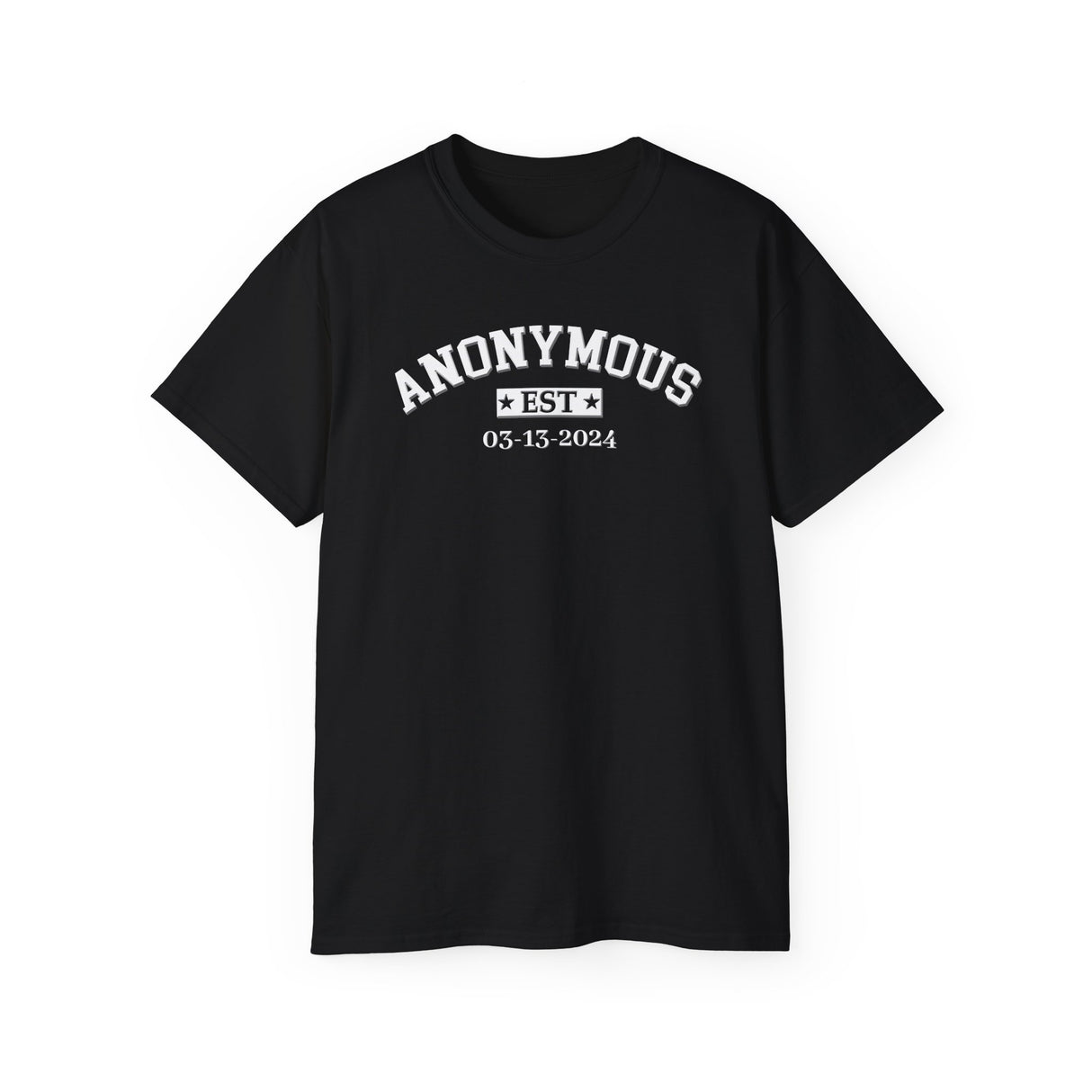 Custom Anonymous Est Clean Date Unisex Tee