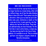 We Do Recover  Vertical Posters