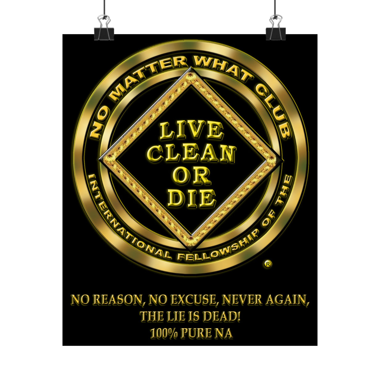 No Matter What Gold  Vertical Posters