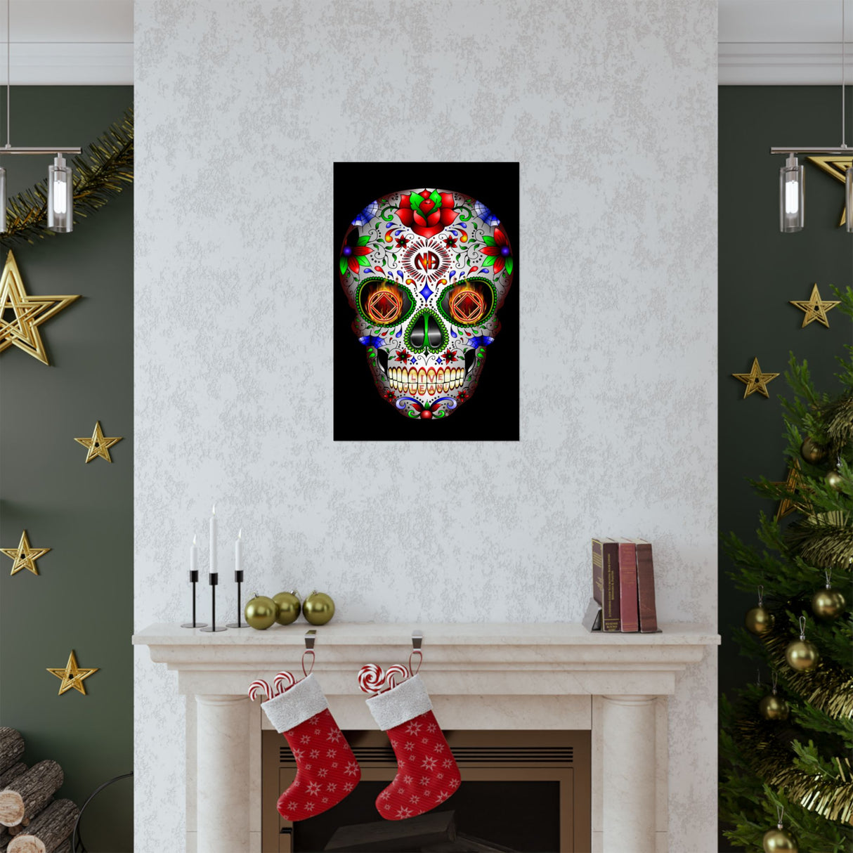 NA Sugar Skull 1  Vertical Posters