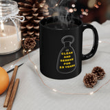 Customized Black Key Tag 11/15oz Black Mug