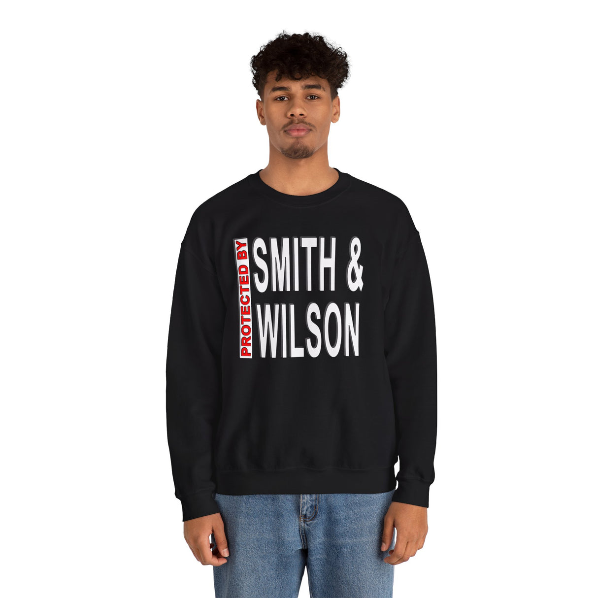 Protected By Smith & Wilson dtg Crewneck Sweatshirt