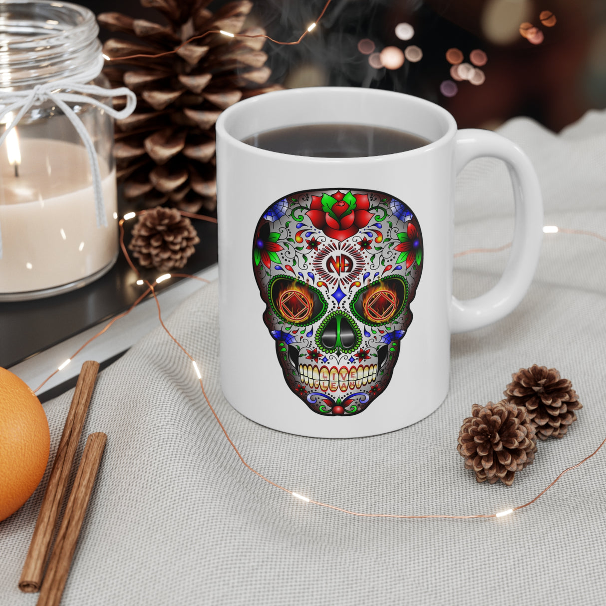 Sugar Skull 11oz Ceramic Mug