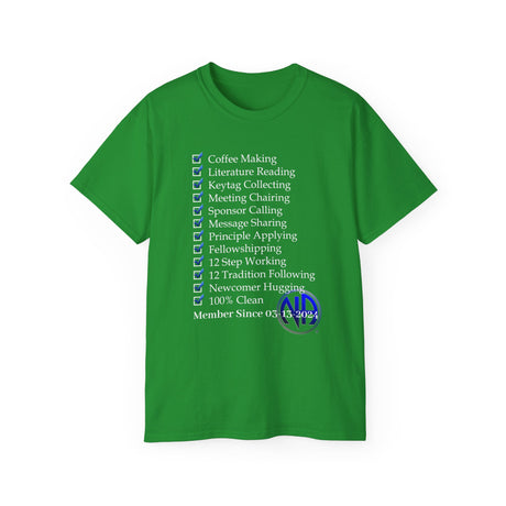Custom Member Of NA Check List dtg Tee