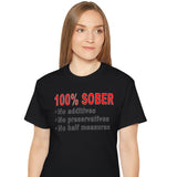 100% Sober dtg Tee