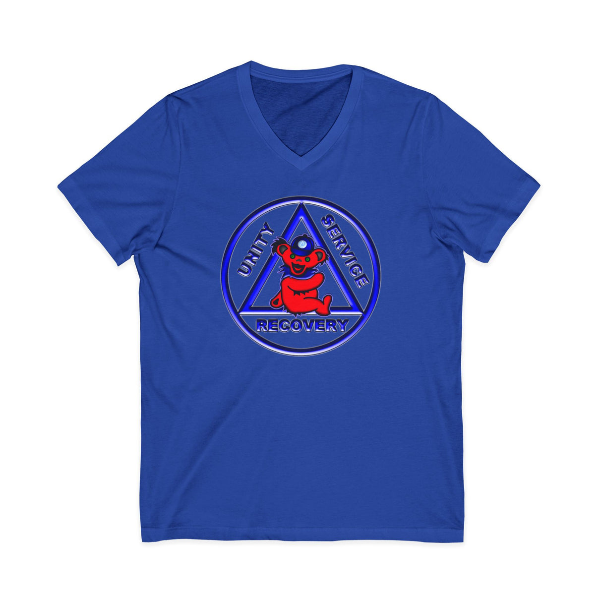 Teddy On AA Symbol AA V-Neck Tee