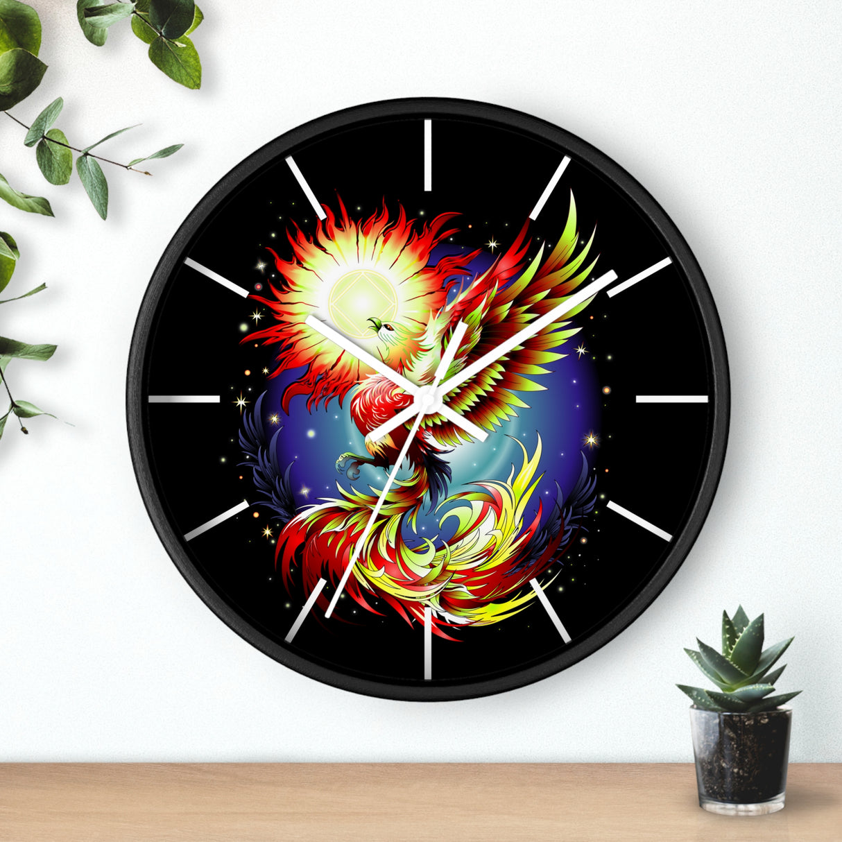 Phoenix Rising Wall clock