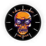 Live Clean Or Die Skull Wall Clock