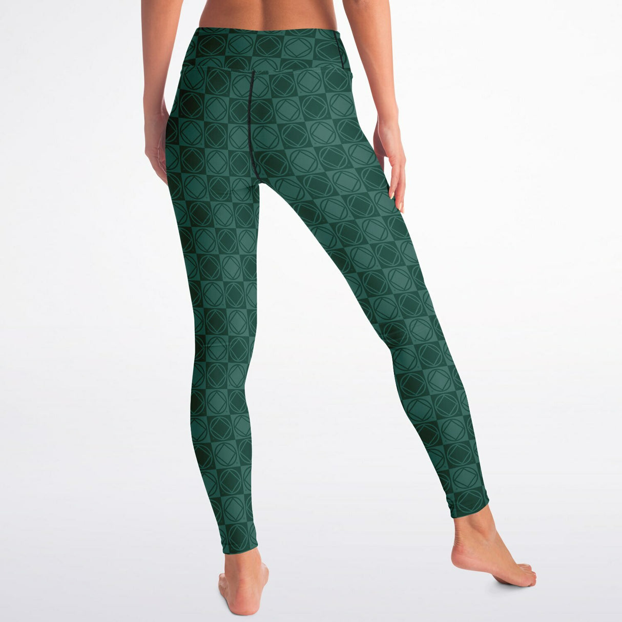 Gray Pandemonium Yoga Leggings - AOP