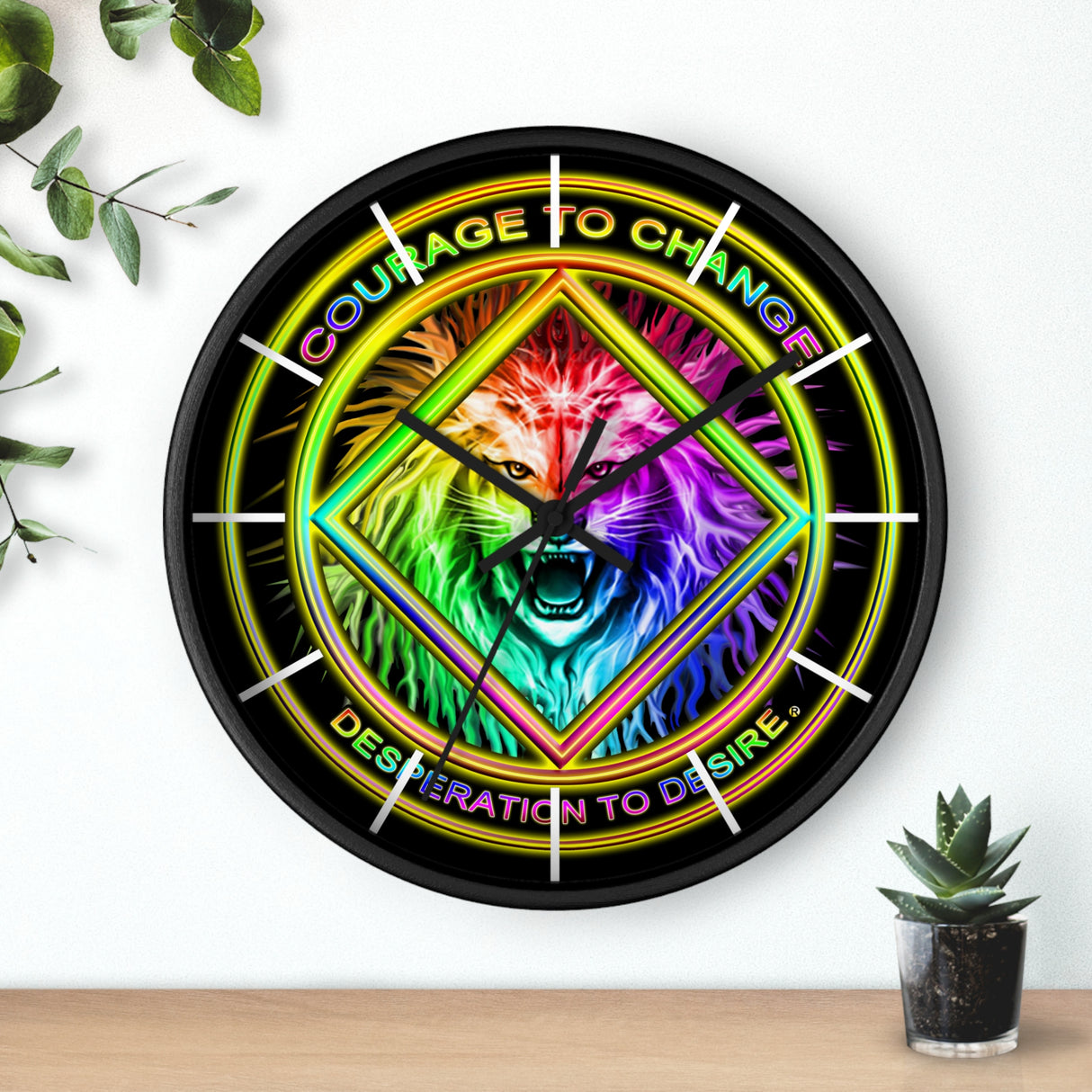 Courage To Change Wall Clock