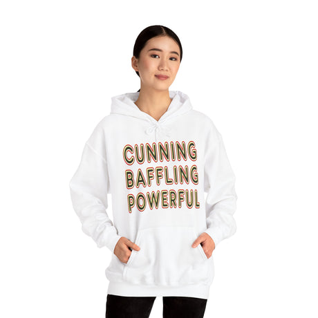 Cunning Baffling Powerful dtg Hoodie