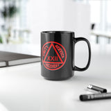 Black & Red AA Logo Customized 15oz AA Ceramic Mug
