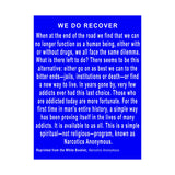 We Do Recover  Vertical Posters
