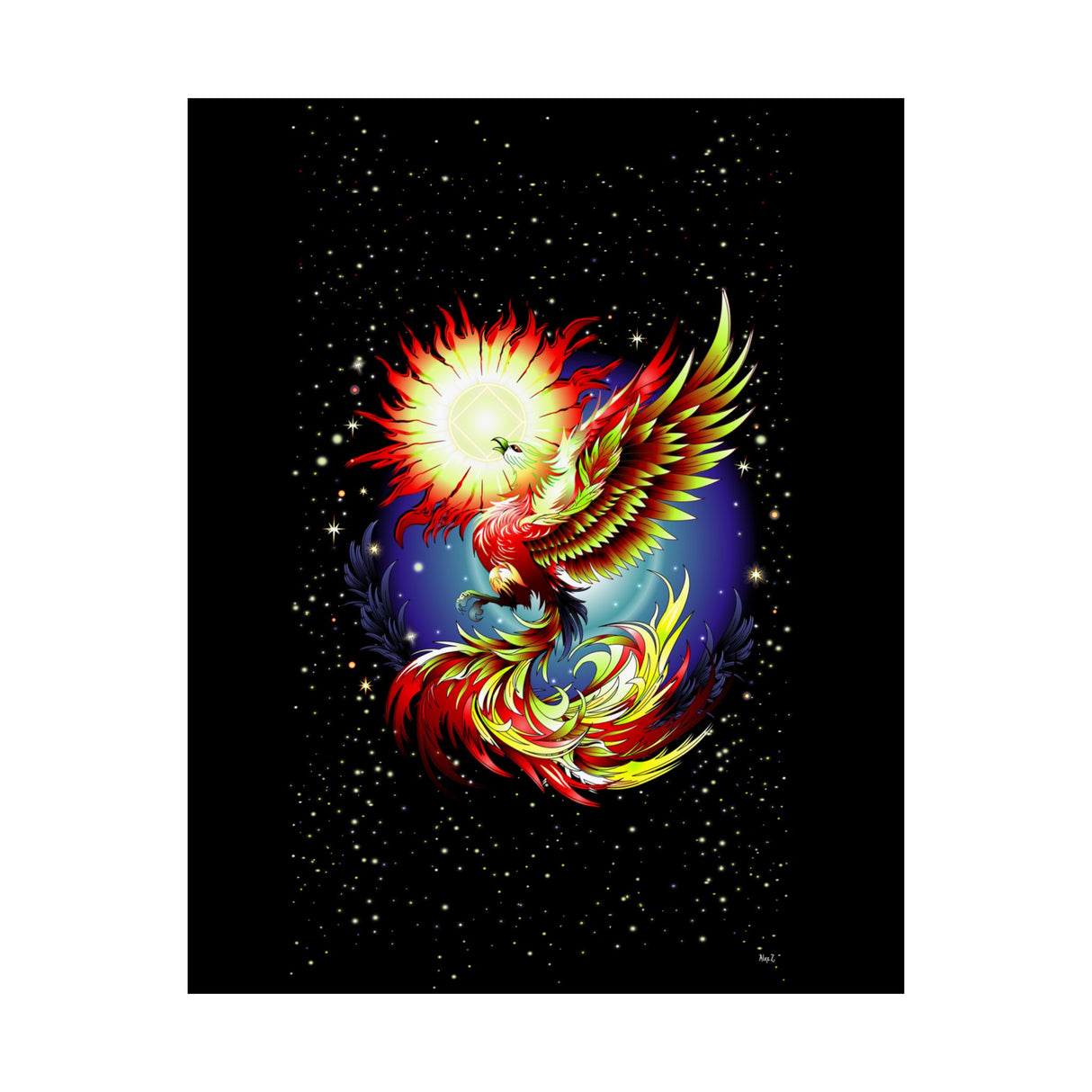 Pheonix Rising Vertical Posters