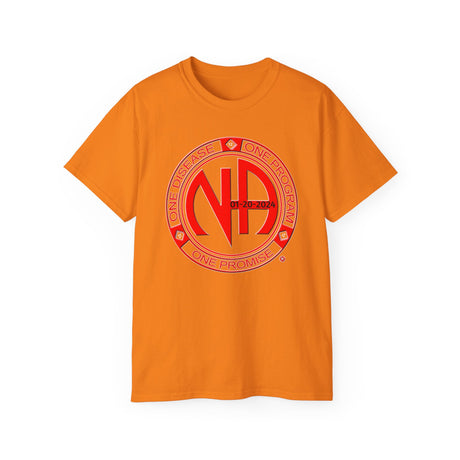 Custom Red One Disease, One Program Unisex Tee