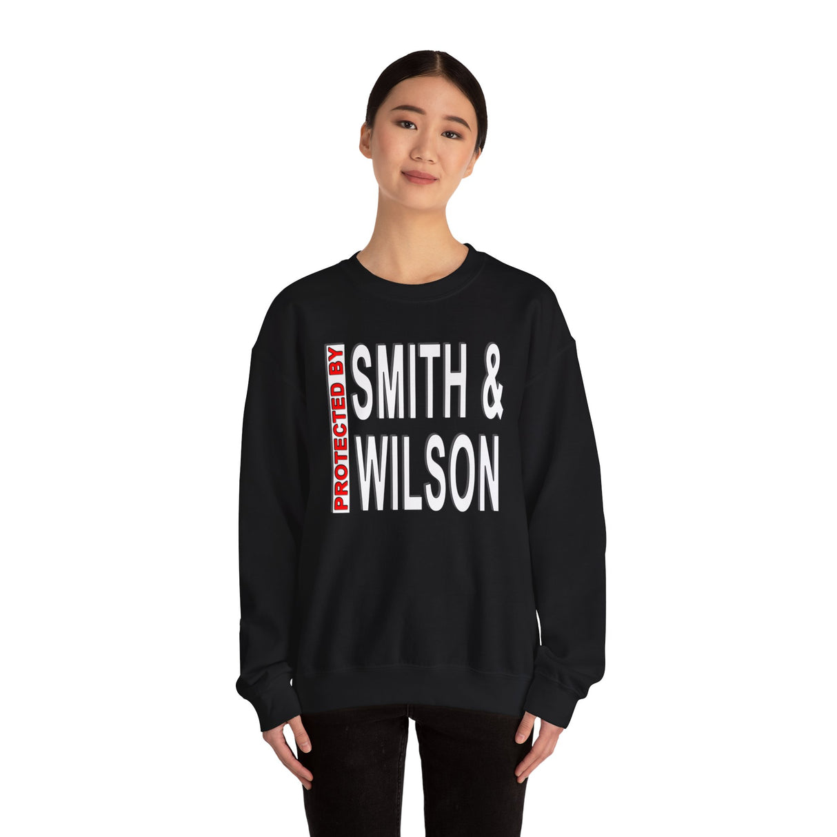 Protected By Smith & Wilson dtg Crewneck Sweatshirt