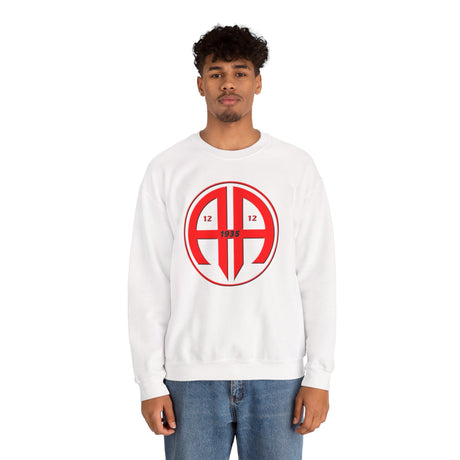 Red AA Logo dtg Crewneck Sweatshirt