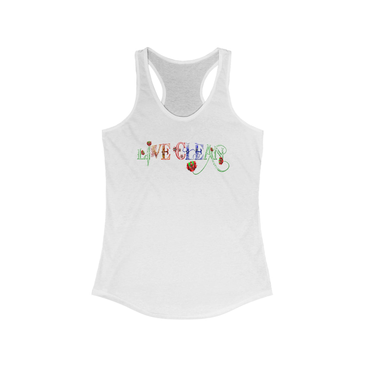 Live Clean Sugary NA Racerback Tank