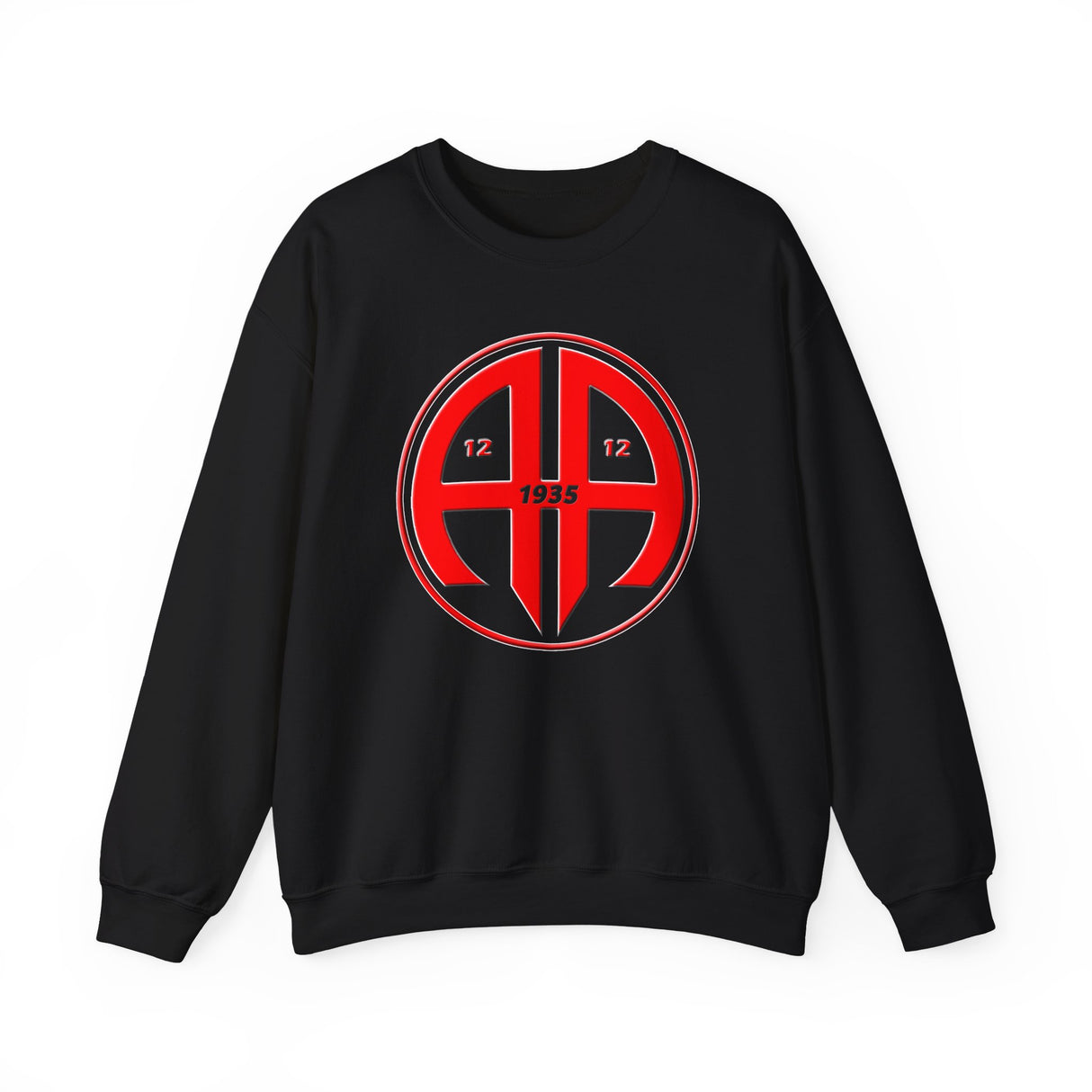 Red AA Logo dtg Crewneck Sweatshirt