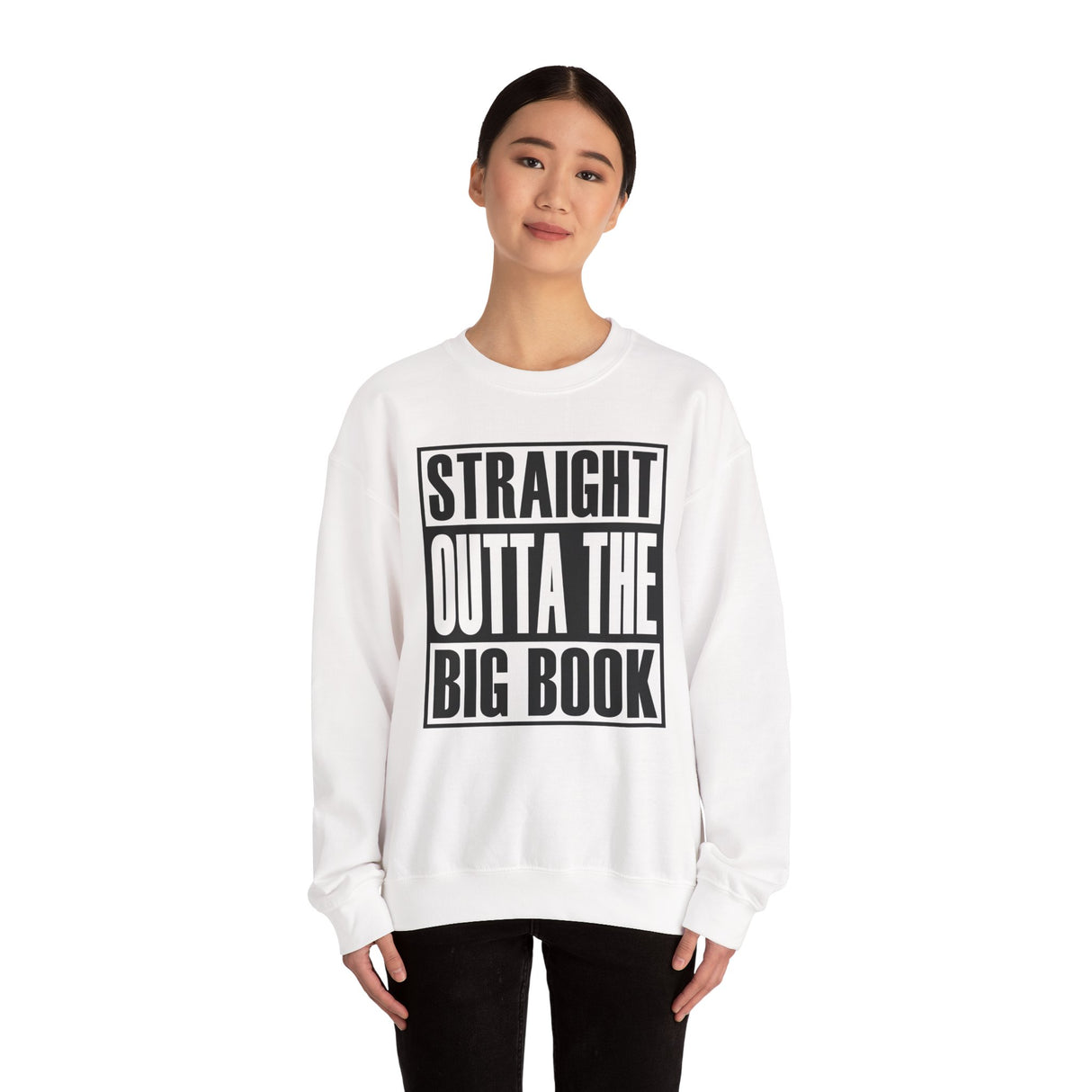 Straight Outta The Big Book dtg Crewneck Sweatshirt
