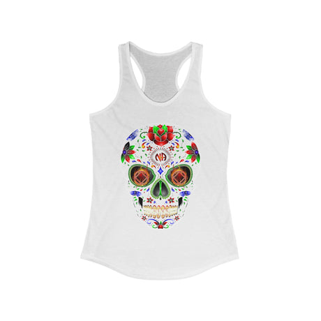 Sugar Skull Inverted NA Racerback Tank