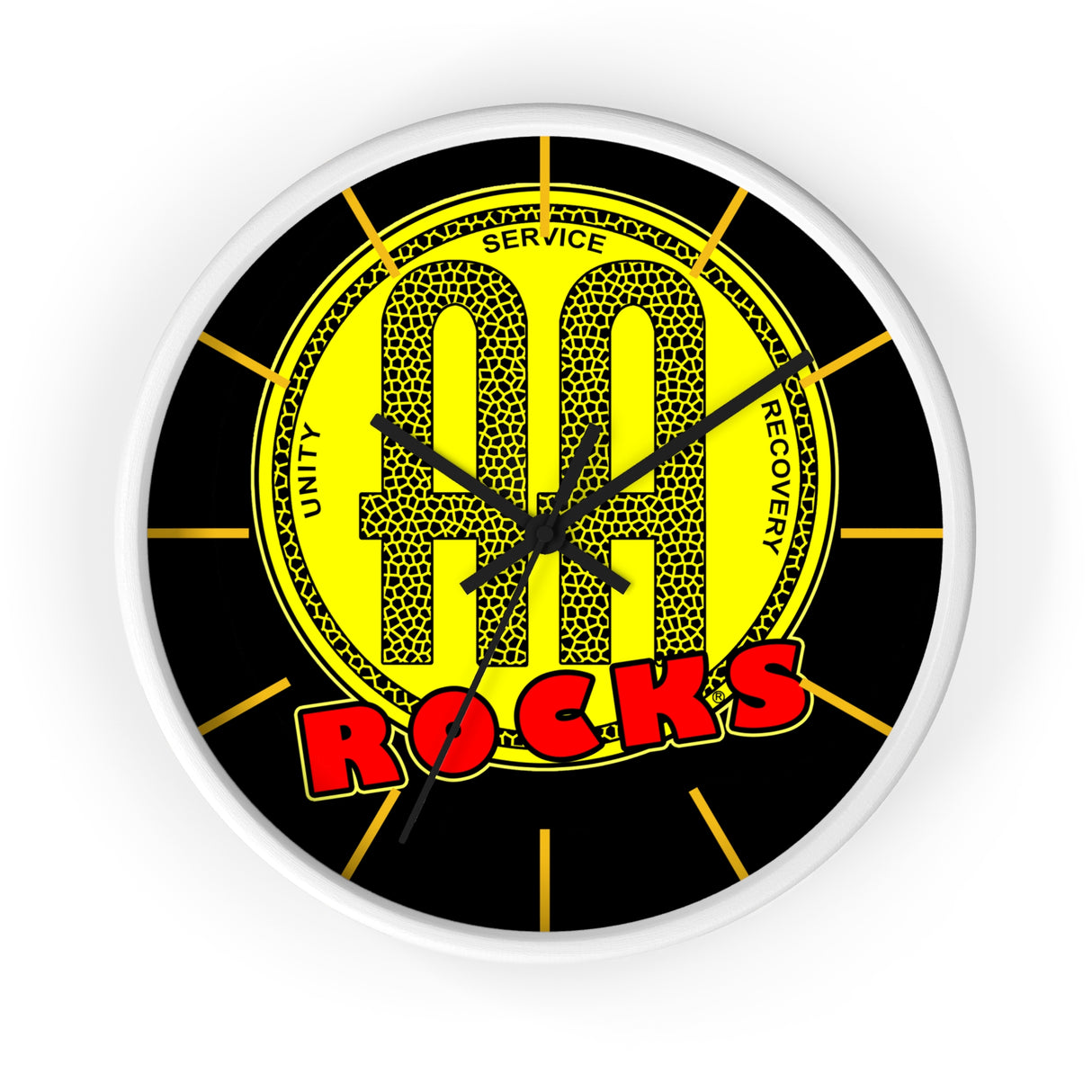 AA Rocks Wall Clock